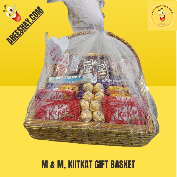 M & M, KIITKAT GIFT BASKET