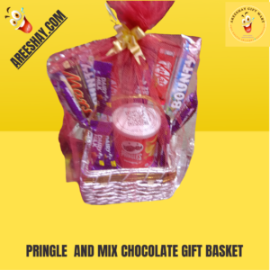 PRINGLE AND MIX CHOCOLATE GIFT BASKET