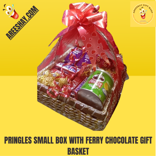 PRINGLES SMALL BOX WITH FERRY CHOCOLATE GIFT BASKET