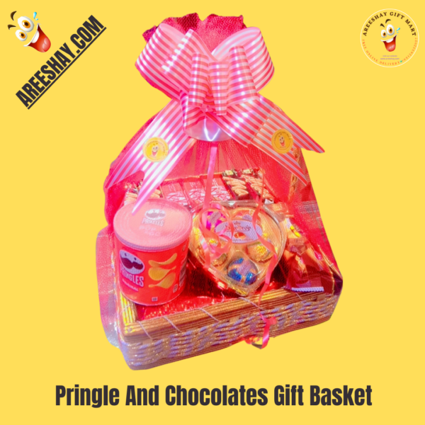 Pringle And Chocolates Gift Basket