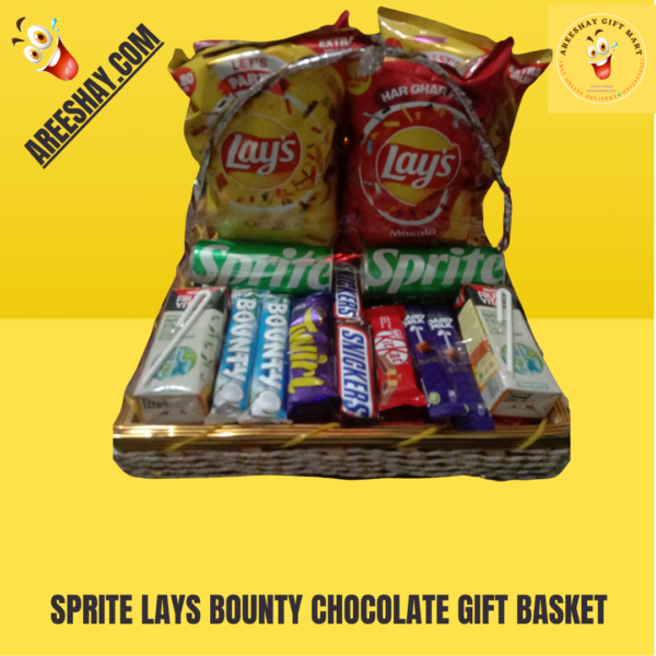 SPRITE LAYS BOUNTY CHOCOLATE GIFT BASKET